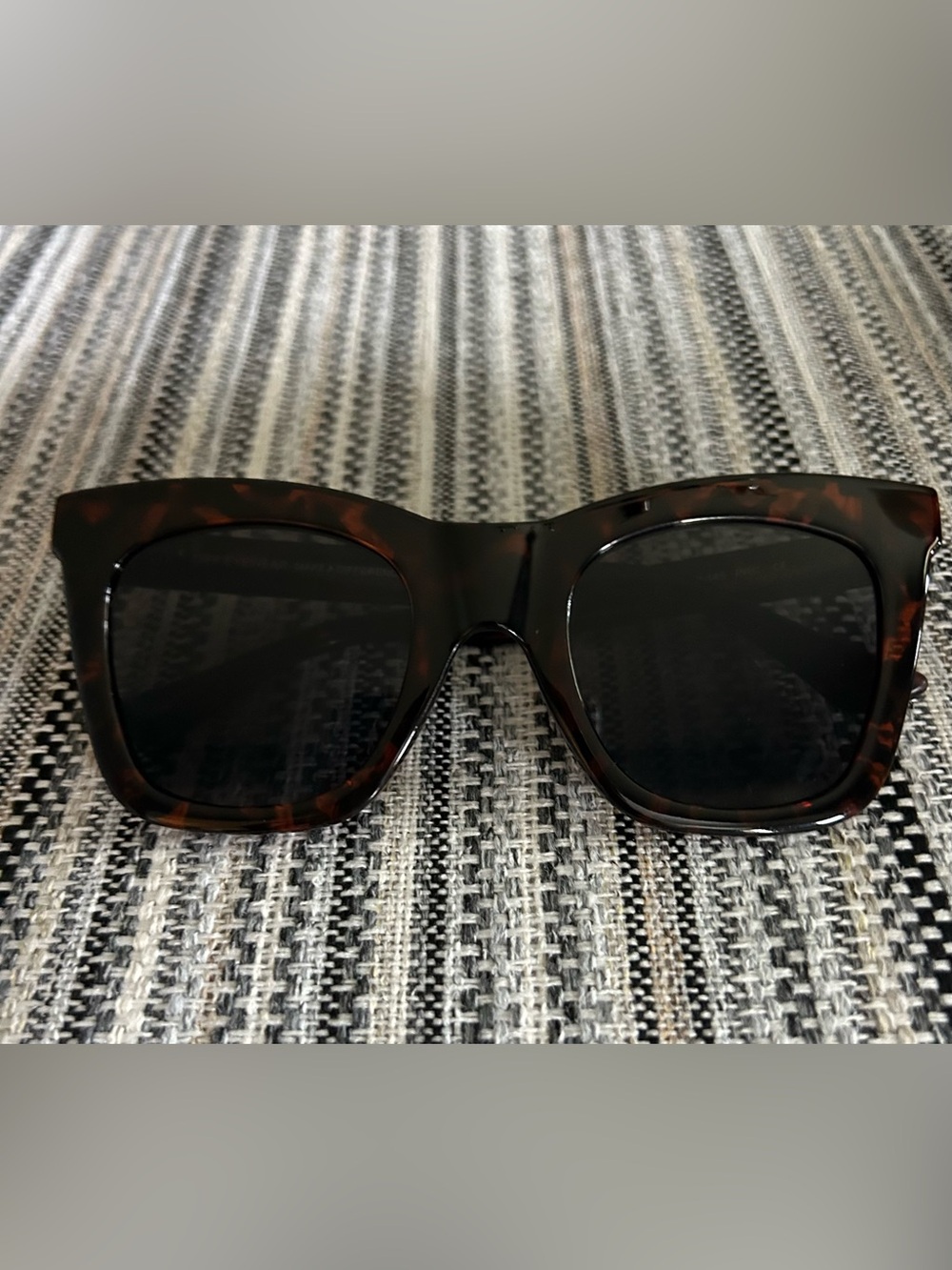 Diff Eyewear Tortoiseshell Sunglasses with Black Lenses